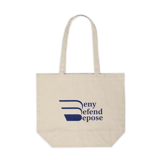 Deny Defend Depose Canvas Shopping Tote