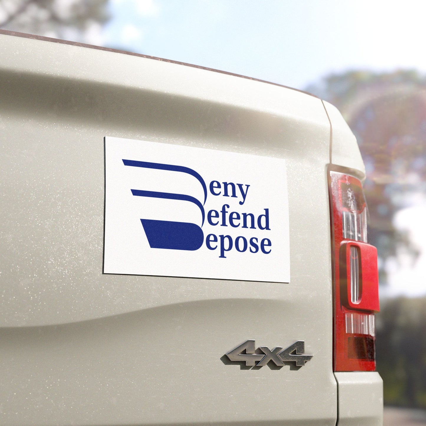 Deny Defend Depose Car Magnets